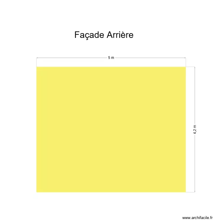 Fa&ccedil;ade Arri&egrave;re. Plan de 