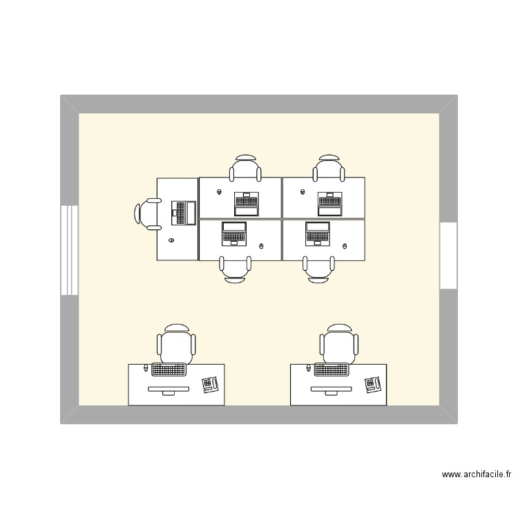 bureau stella 2. Plan de 1 pièce et 22 m2