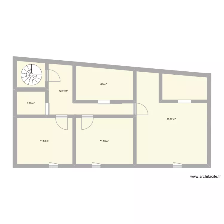 maison. Plan de 6 et 76 m² maison. Plan de 6 et 76 m²