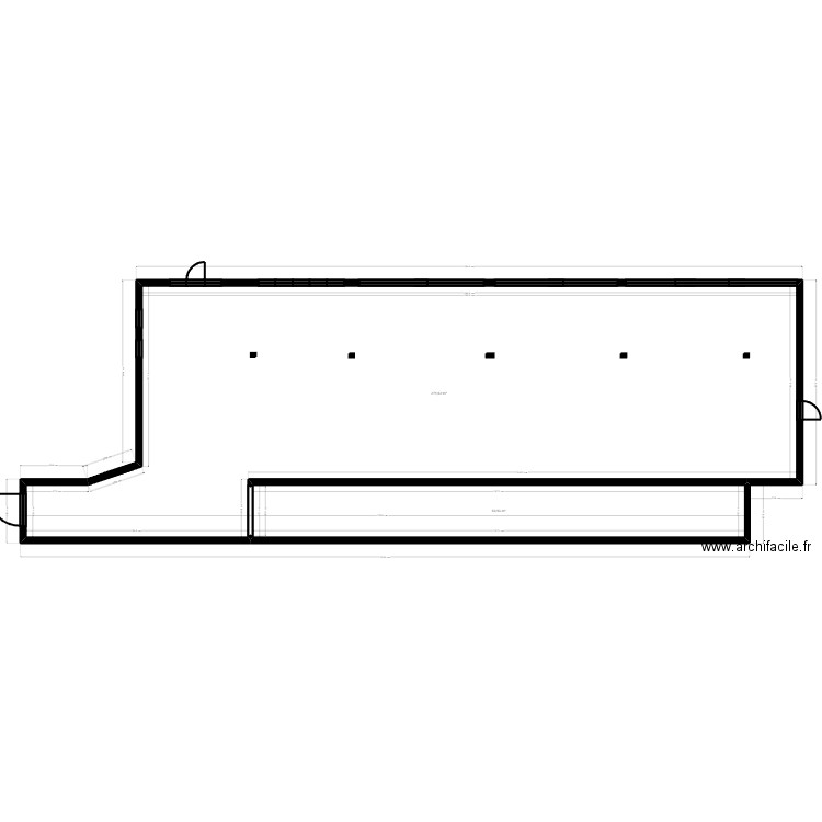 93V49F refonte. Plan de 2 pièces et 322 m2