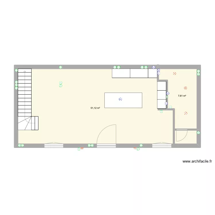 Rez de chauss&eacute;e. Plan de 