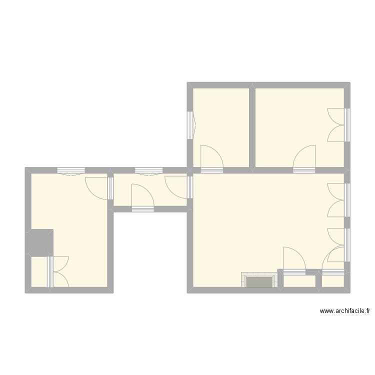 SOUCHET - ROUEN. Plan de 9 pièces et 50 m2