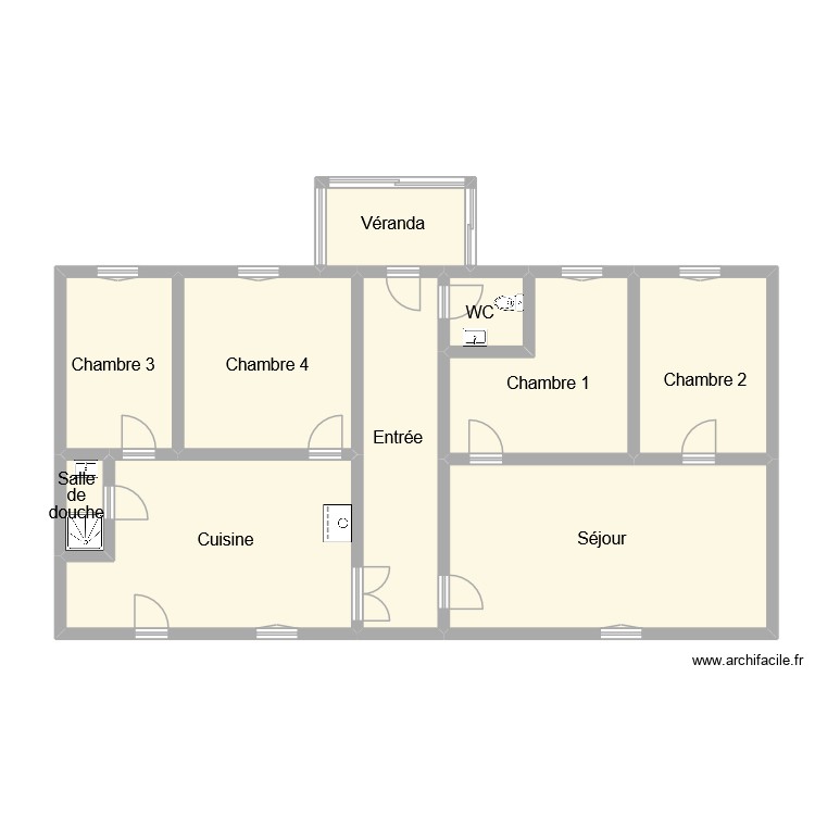 bourin rdc. Plan de 0 pièce et 0 m2