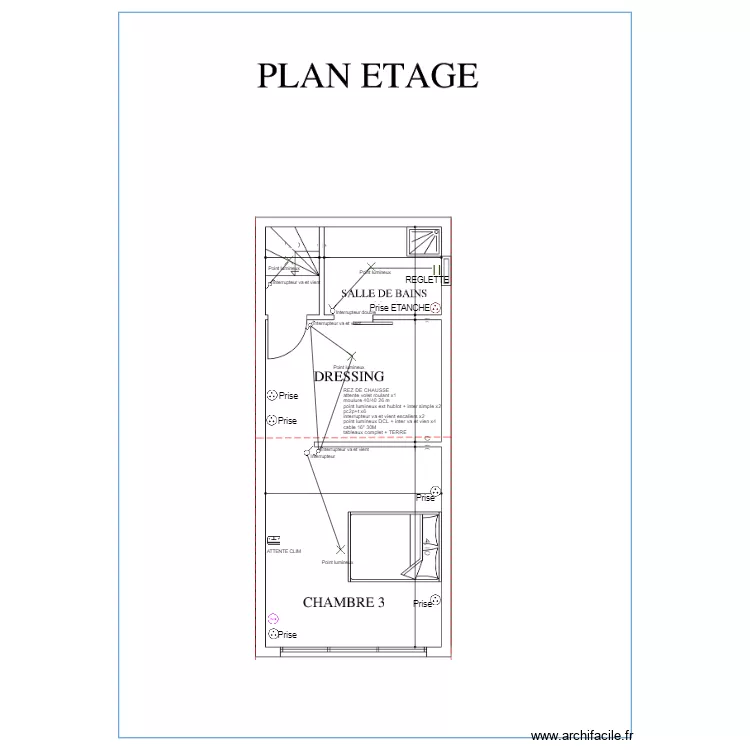 LOUNAH H  DARLAY STE SUZANNE. Plan de 