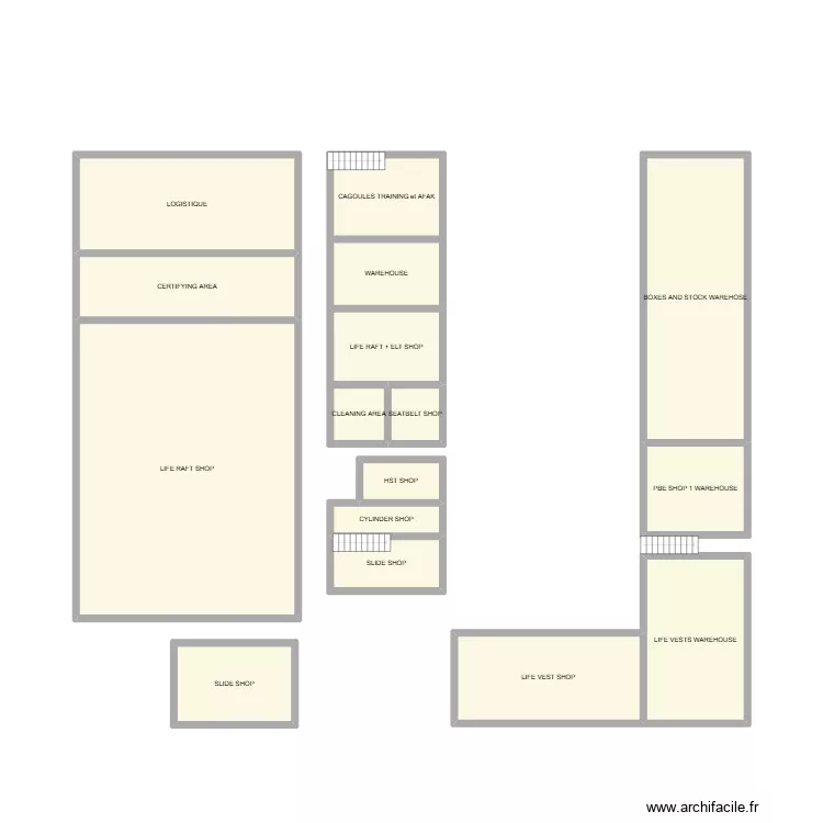 CEMGV2. Plan de 16  et 435 m²