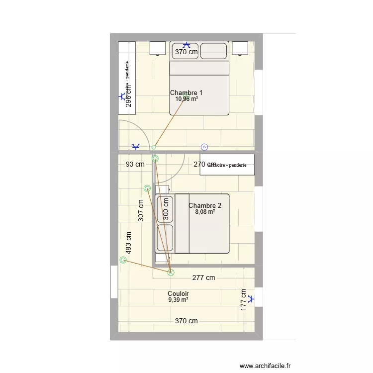 VALRAS 31. Plan de 3 et 28 m² VALRAS 31. Plan de 3 et 28 m²