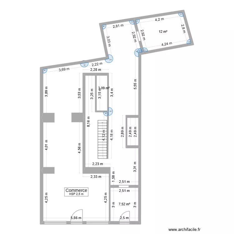differdange. Plan de 5  et 132 m²