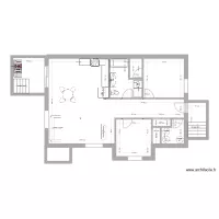 duplex avec poteau salle de lavage dans sdb