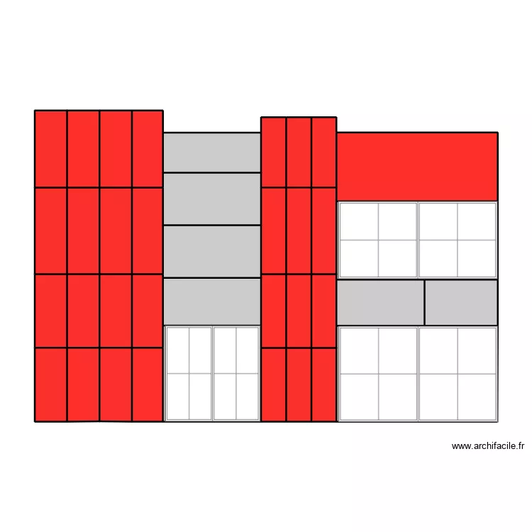 KFC Fa&ccedil;ade 3. Plan de 