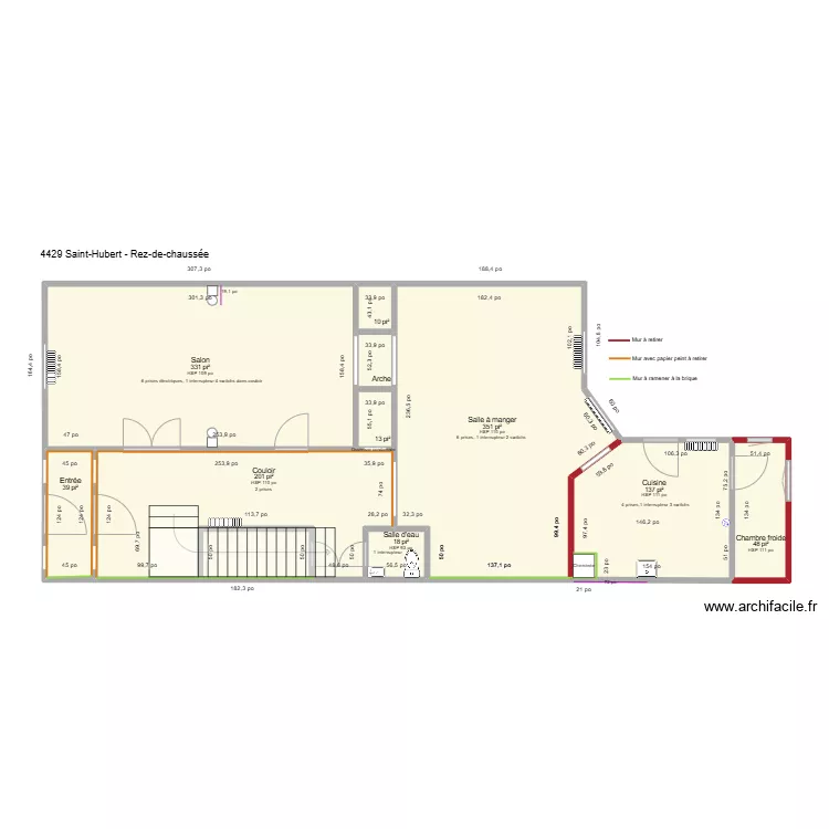 4429 Saint-Hubert. Plan de 