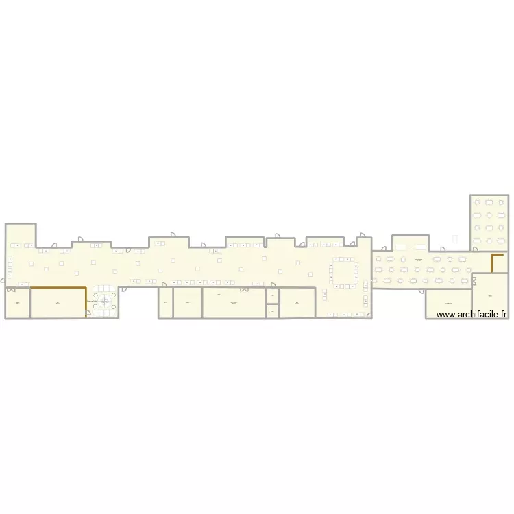 Plan Kick off. Plan de 13 Pièces et 1279 m² Plan Kick off. Plan de 13 Pièces et 1279 m²
