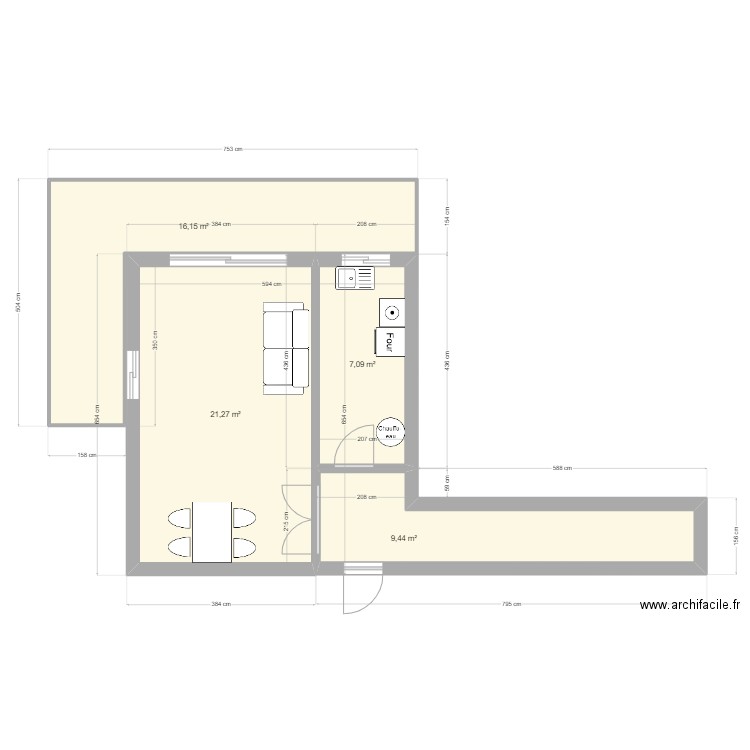 Actuel. Plan de 0 pièce et 0 m2