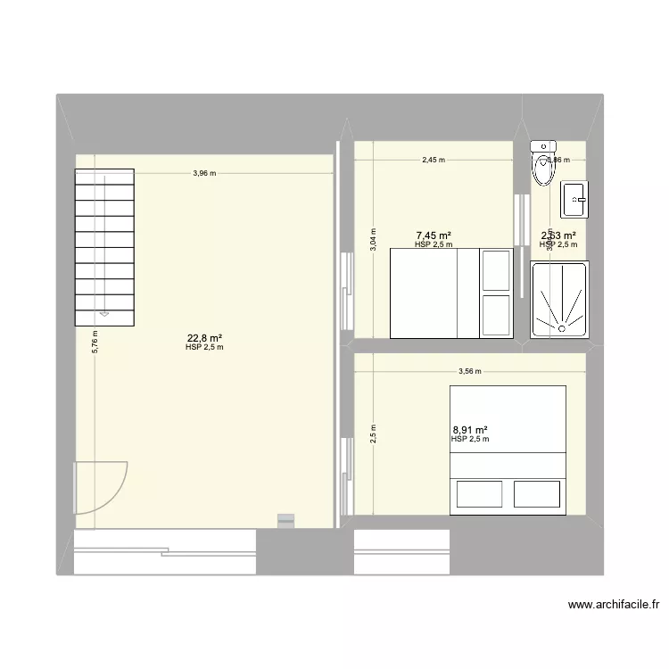 Home 2. Plan de 4  et 42 m²