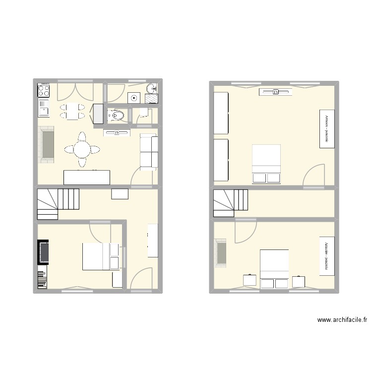 ABBEVILLE haut. Plan de 9 pièces et 38 m2