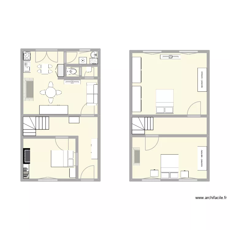 ABBEVILLE haut. Plan de 