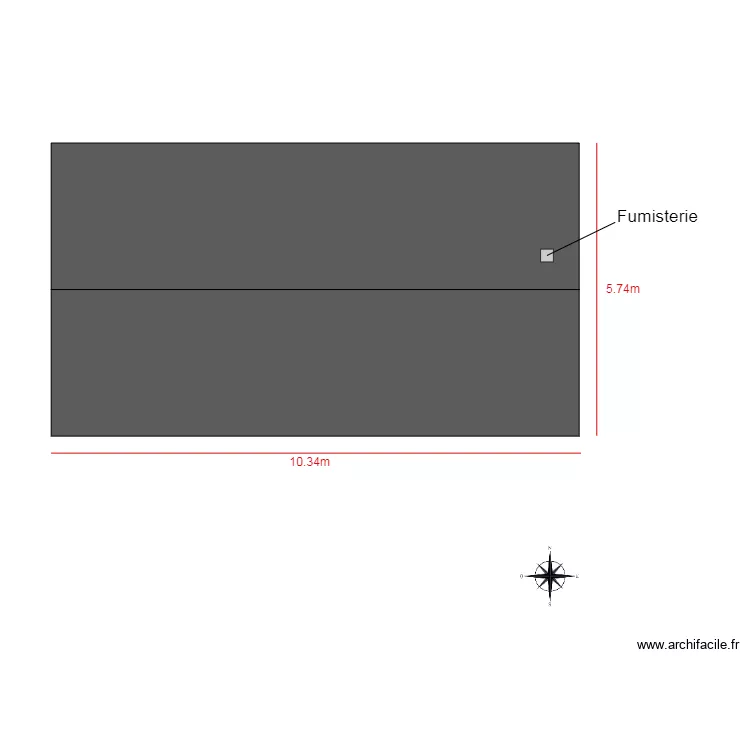 toiture bac acier gris anthracite Ral 7016. Plan de 
