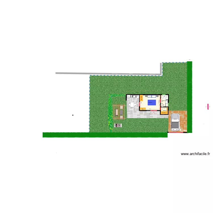 ST FRANCOIS bungalow test. Plan de 