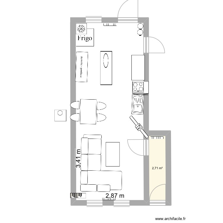 Maison. Plan de 0 pièce et 0 m2