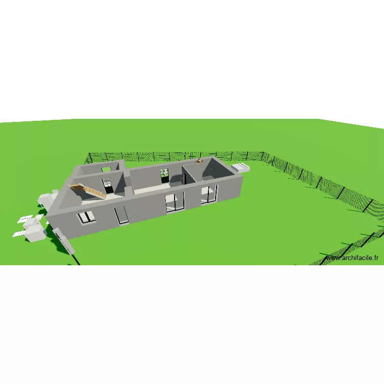 olendon v1. Plan de 2  et 83 m²