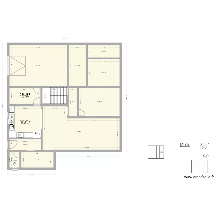 MONTANAY 02 TER. Plan de 13  et 178 m²