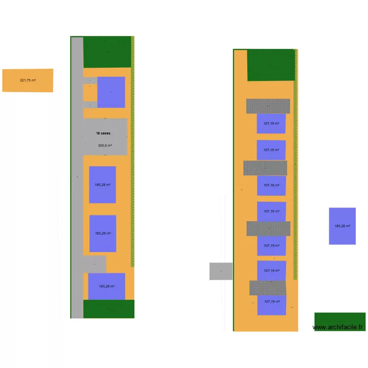147 ch de l'&eacute;querre. Plan de 