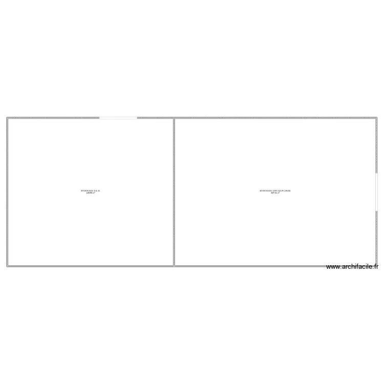 ENTREPOT SCI LA GARNIERE. Plan de 2  et 997 m²