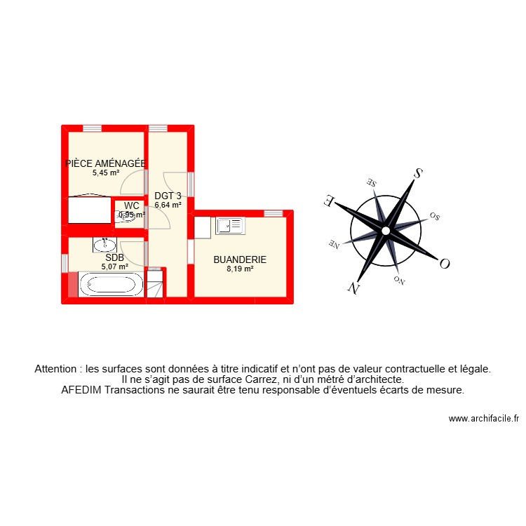 BI 30426.. Plan de 31 pièces et 198 m2