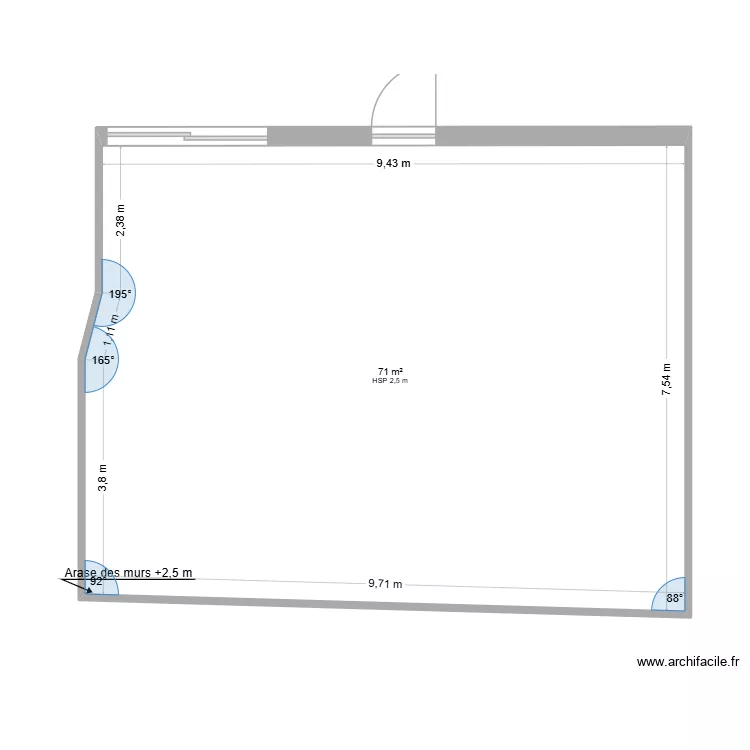 plan devanture maison florence. Plan de 1 Pièce et 71 m² plan devanture maison florence. Plan de 1 Pièce et 71 m²