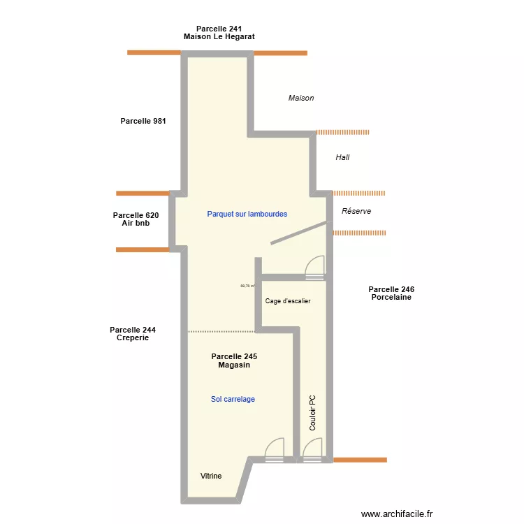 ArchiFacile PROexe LE CAER. Plan de 1 et 90 m² ArchiFacile PROexe LE CAER. Plan de 1 et 90 m²