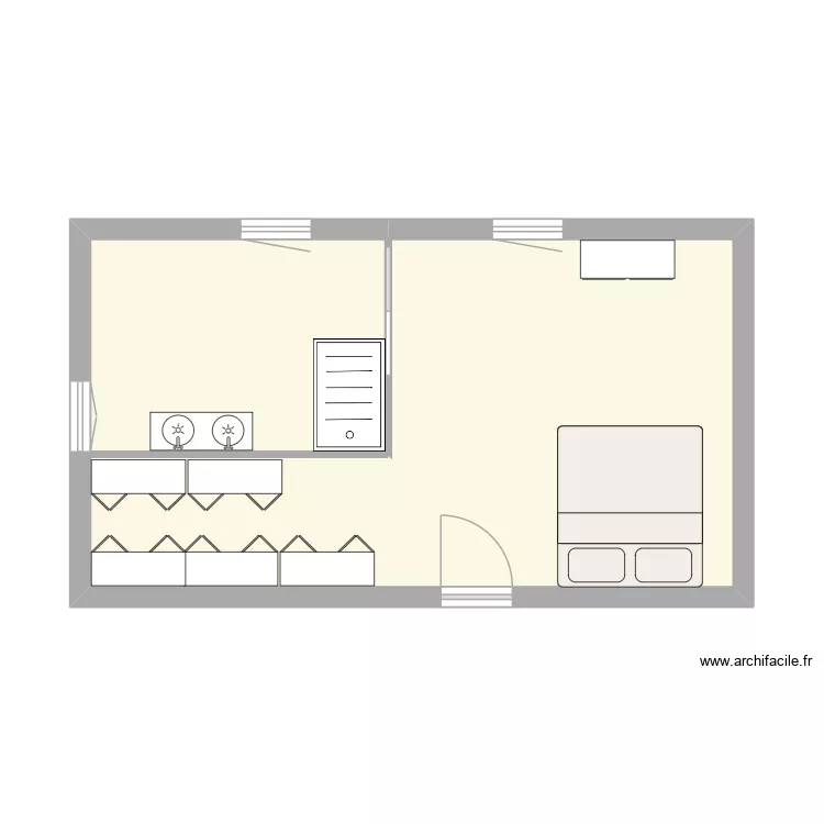 plan 1 suite parentale. Plan de 1 et 34 m² plan 1 suite parentale. Plan de 1 et 34 m²
