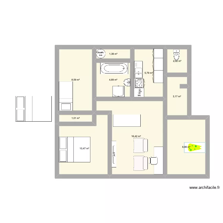 appartement2. Plan de 