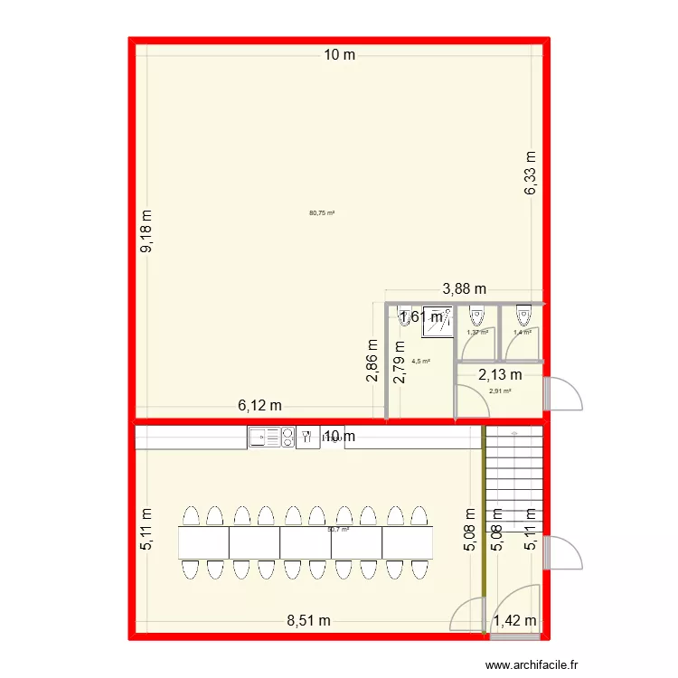 amenagement int. Plan de 6 et 142 m² amenagement int. Plan de 6 et 142 m²