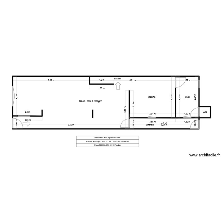 TOUMI RDC EX. Plan de 0 pièce et 0 m2