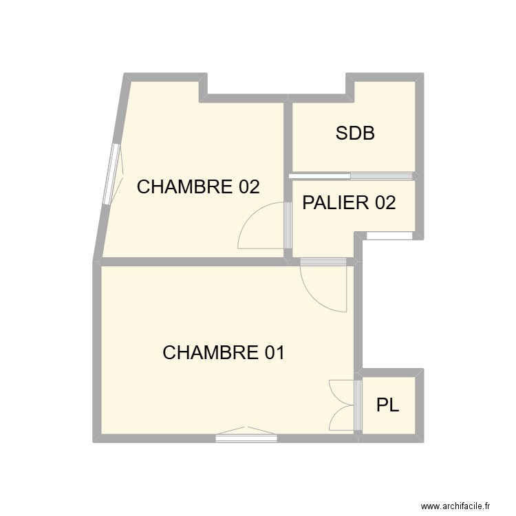 ETAGE 02 CALVISSON. Plan de 5 pièces et 15 m2
