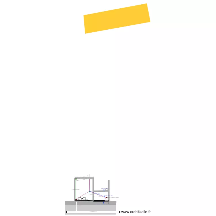 RACCORDEMENT servitude eau. Plan de 