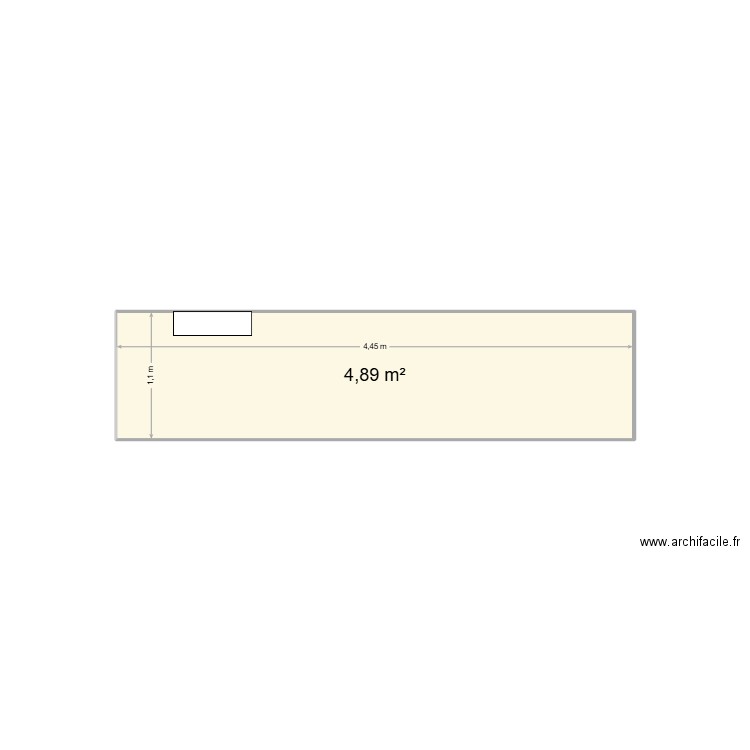 COULOIR. Plan de 1 pièce et 5 m2
