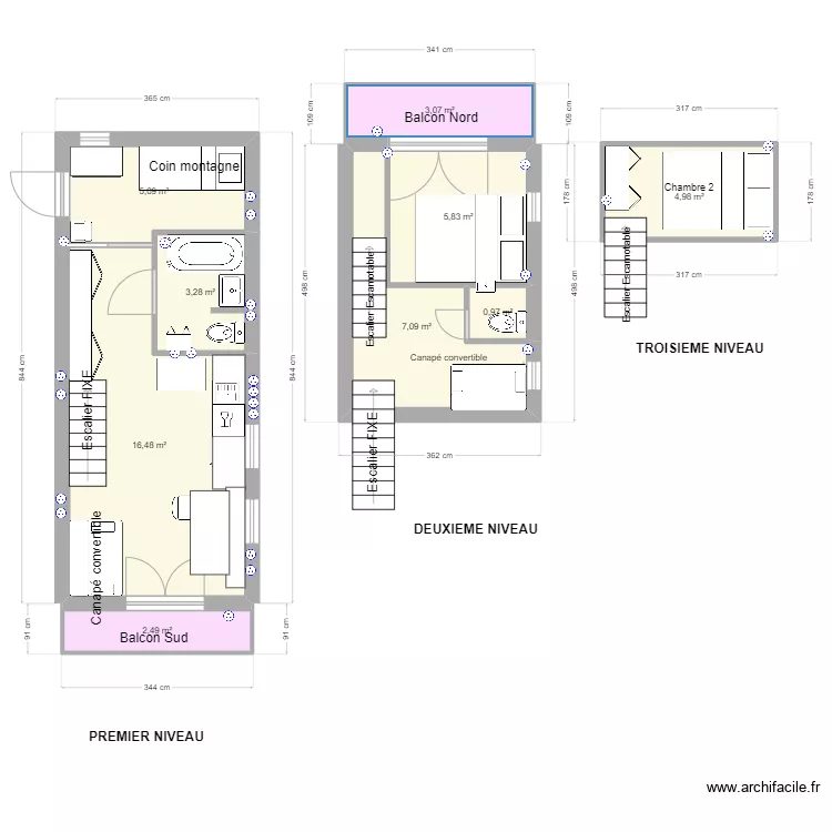 APPART ALPE . Plan de 