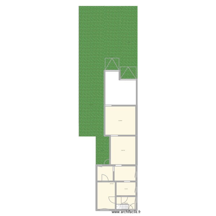A Tchesté. Plan de 5 pièces et 87 m2