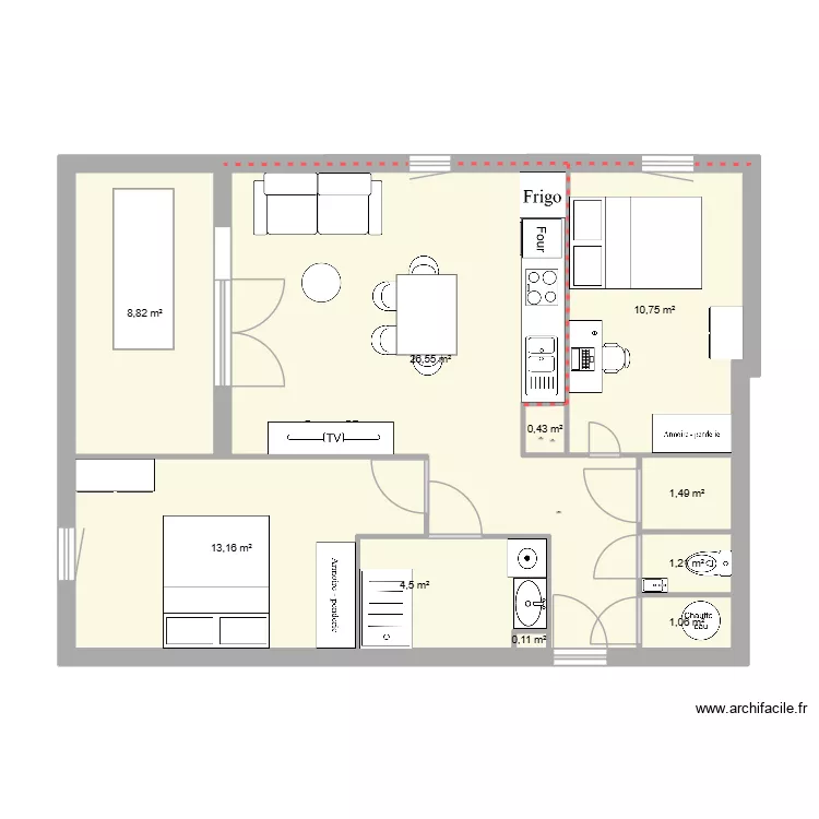 Bahia Salle de bain. Plan de 4 et 7 m² Bahia Salle de bain. Plan de 4 et 7 m²