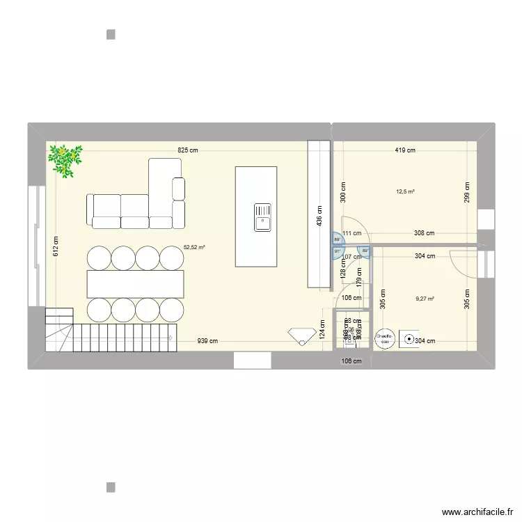 rez de chaussé. Plan de rez de chaussé. Plan de