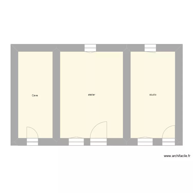 mesure cave. Plan de 