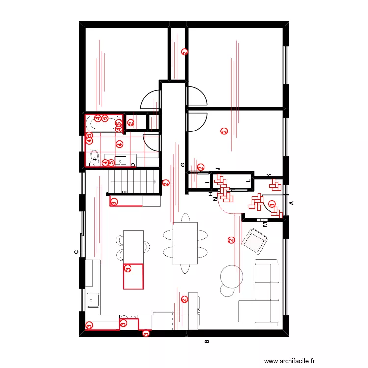 Begon Plan de pose1. Plan de 8 et 95 m² Begon Plan de pose1. Plan de 8 et 95 m²