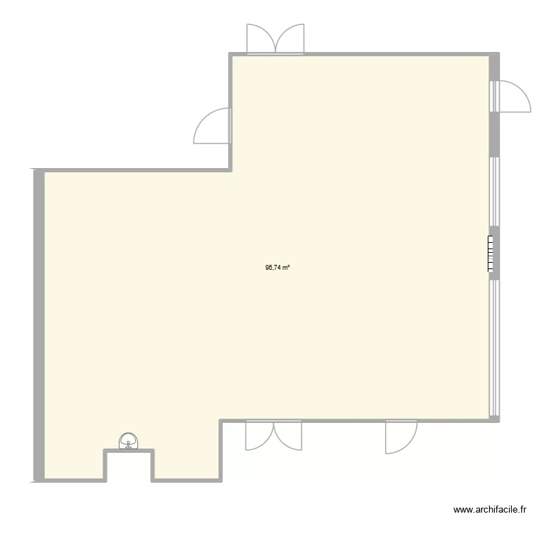 Nascimento1. Plan de 1 Pièce et 97 m²