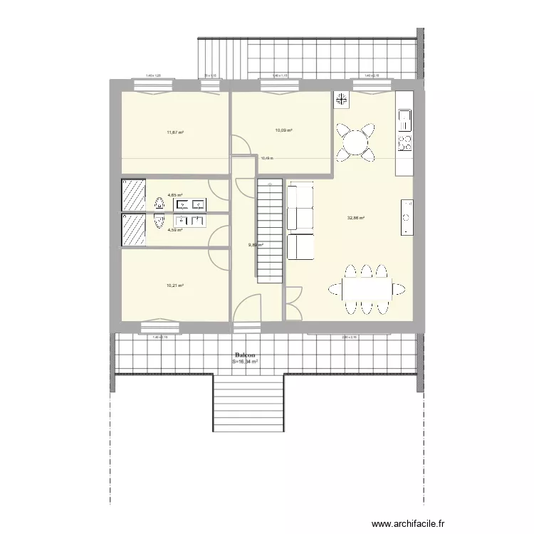 RDC 2wc 2sdb 3ch. Plan de RDC 2wc 2sdb 3ch. Plan de