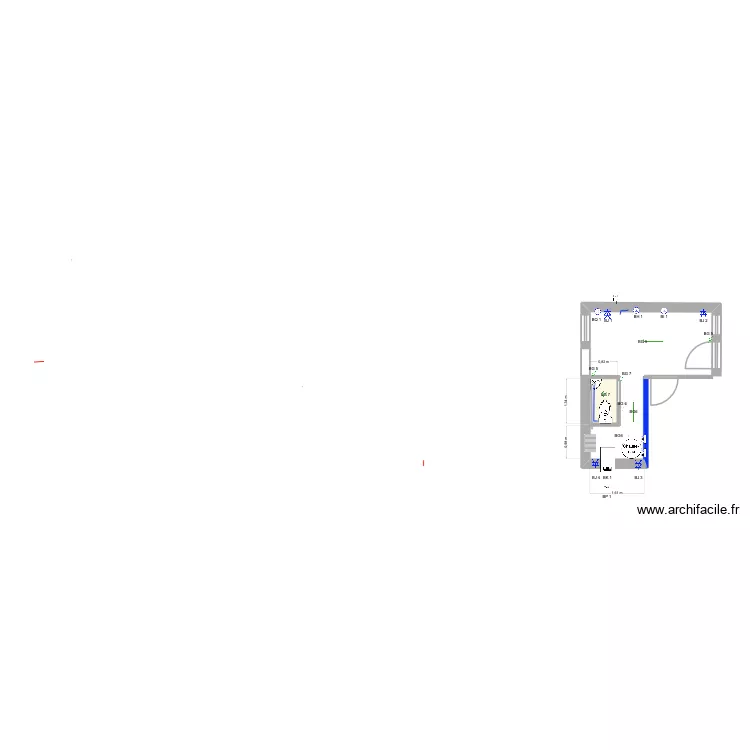 Mel_3_3_Buanderie chaufferie. Plan de 11  et 142 m²