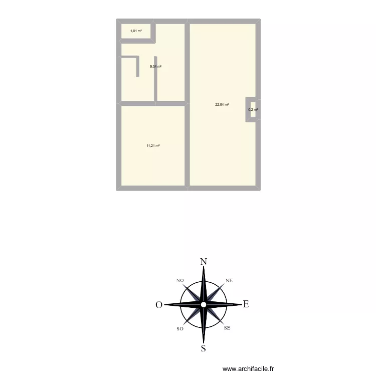 DEHMEJ. Plan de 5 et 44 m² DEHMEJ. Plan de 5 et 44 m²