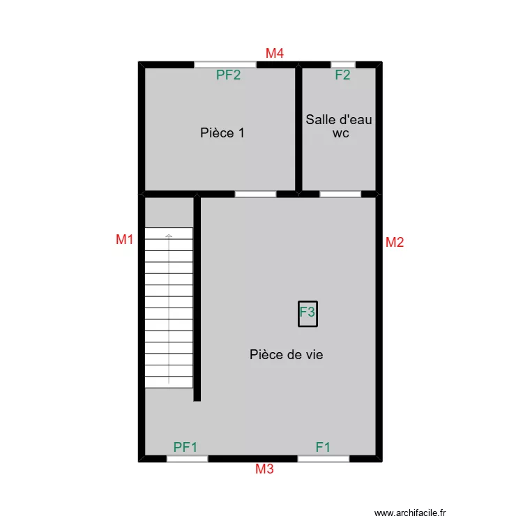 Lefevre ye. Plan de 4 et 43 m² Lefevre ye. Plan de 4 et 43 m²