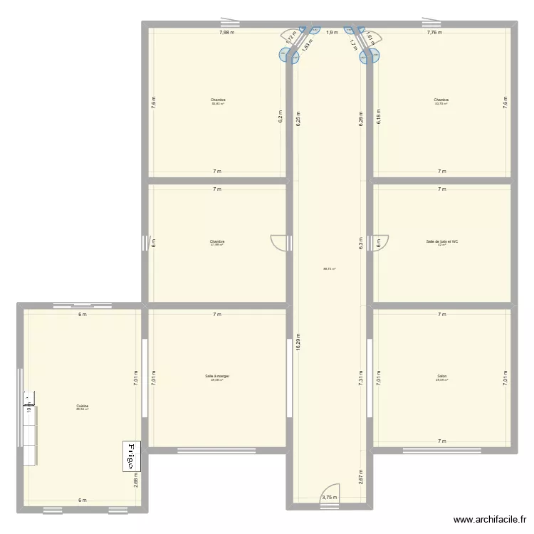 maison soma 1. Plan de 8 pièces et 438 m²
