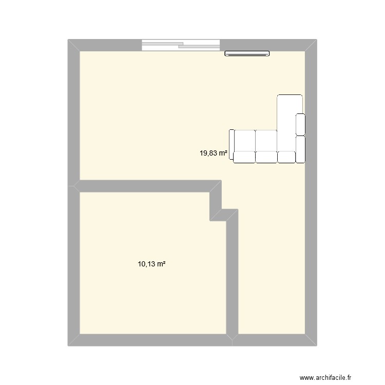 aaa. Plan de 2 pièces et 30 m2