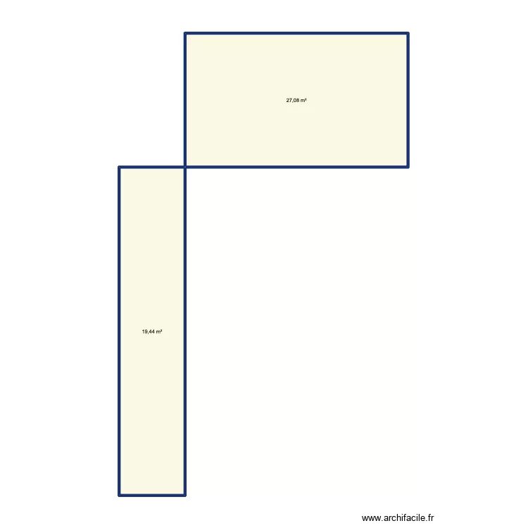Serrano. Plan de 2  et 47 m²